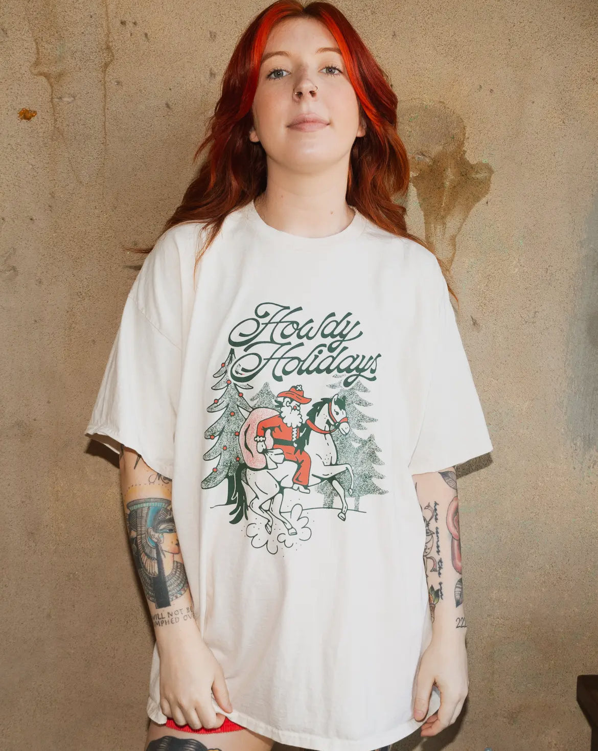 Howdy Holidays Christmas tee