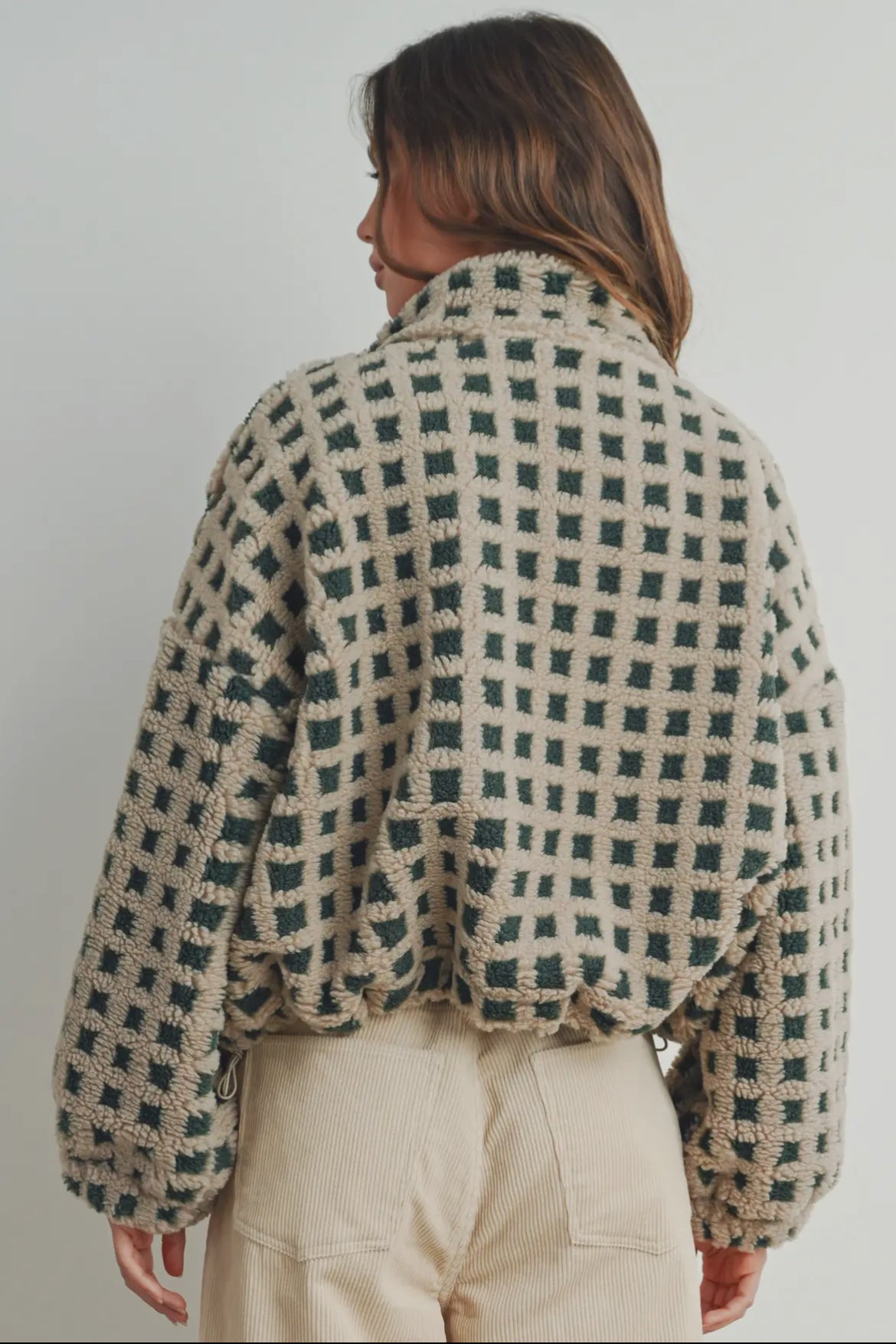 Fuzzy sherpa jacket