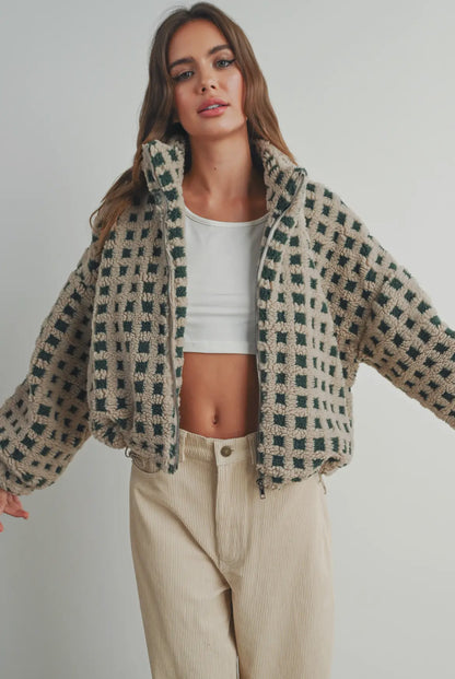 Fuzzy sherpa jacket