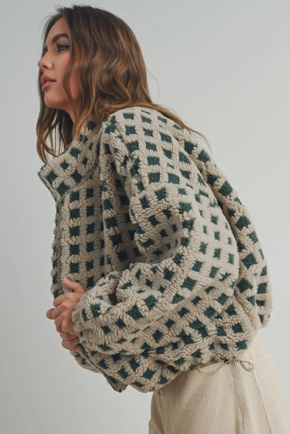 Fuzzy sherpa jacket