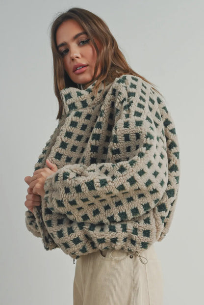 Fuzzy sherpa jacket