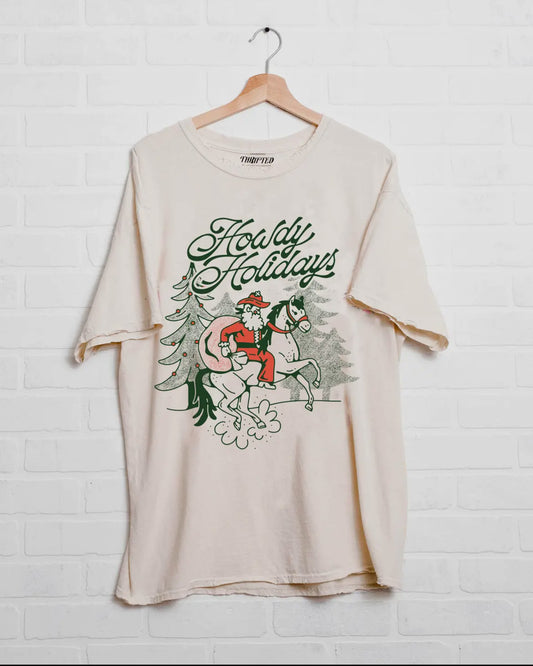 Howdy Holidays Christmas tee