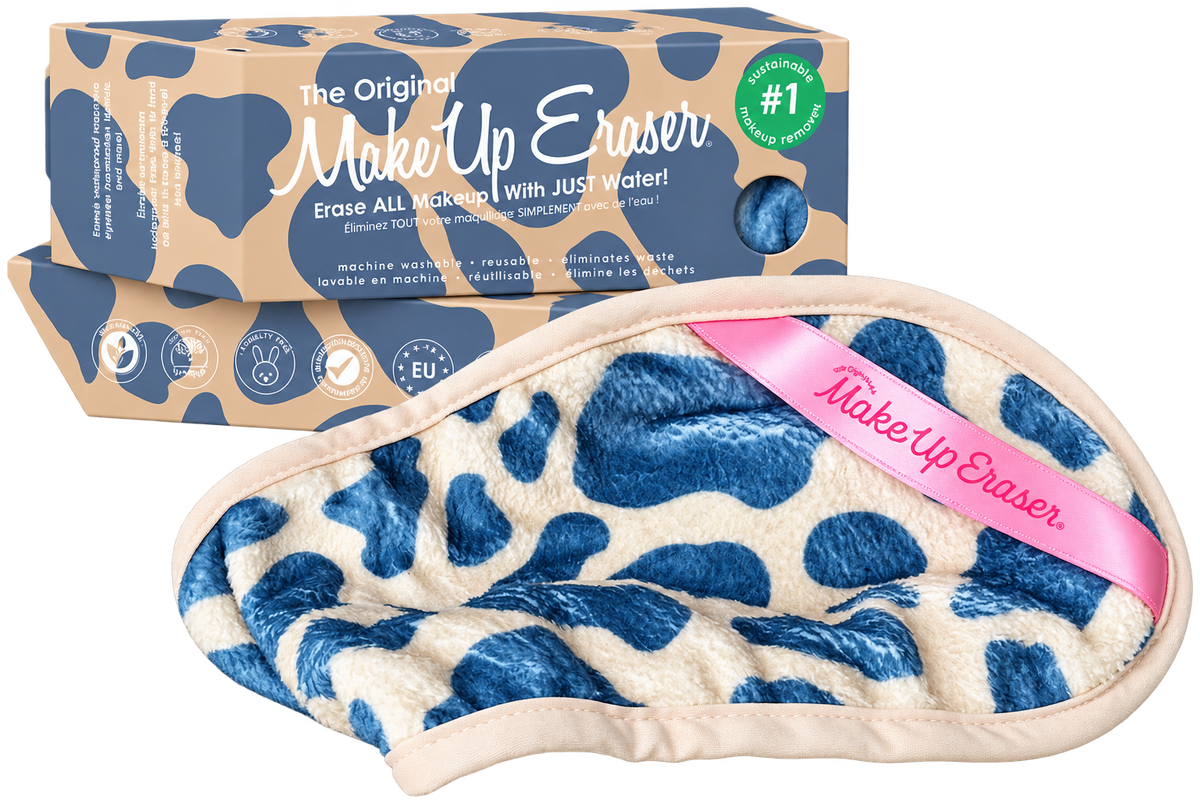 Cow print makeup eraser
