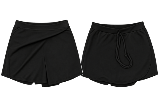 Black Knit Skort