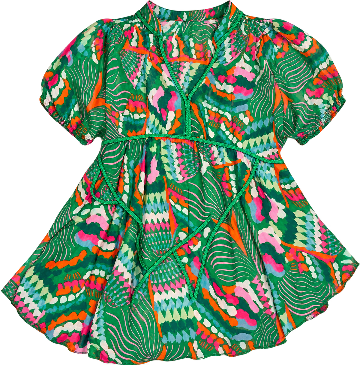 Tropical swimsuit coverup