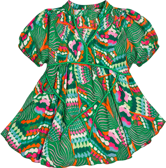 Tropical swimsuit coverup