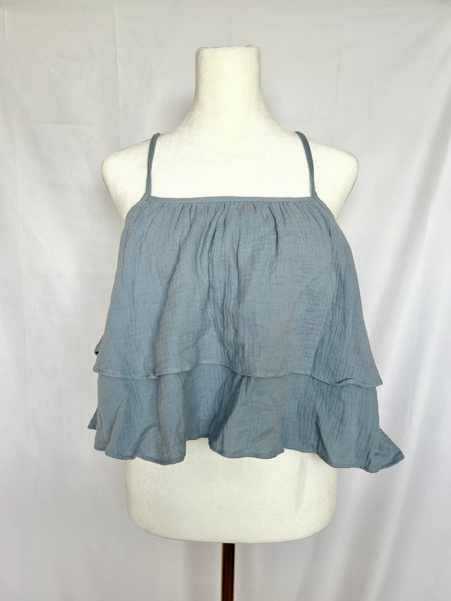 Blue babydoll top