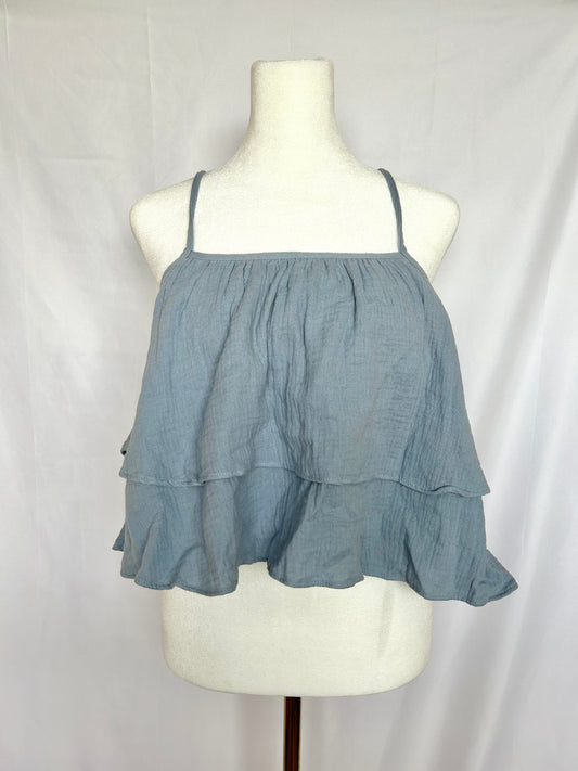 Blue babydoll top