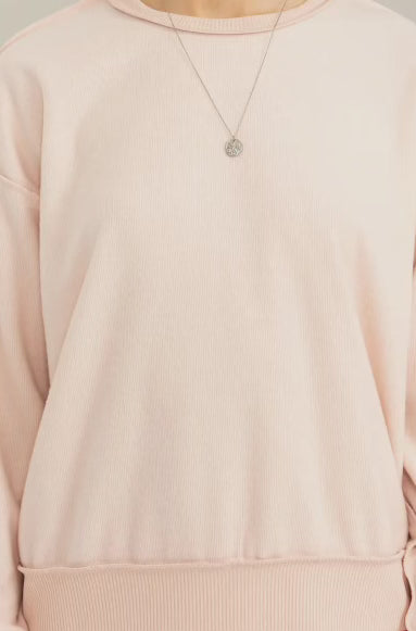 Dusty Pink Simple Sweatshirt